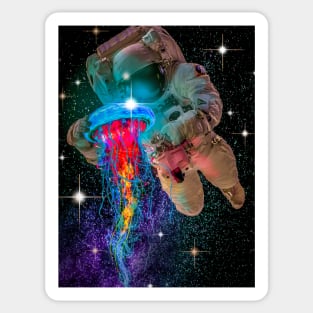 Space Jellyfish and the Astronaut Sticker